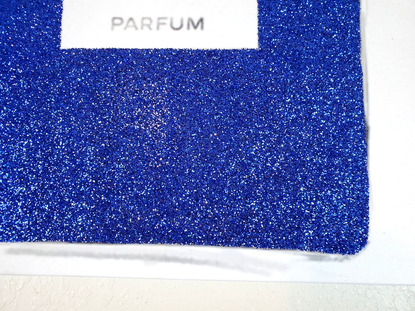 Blue number 5 glitter